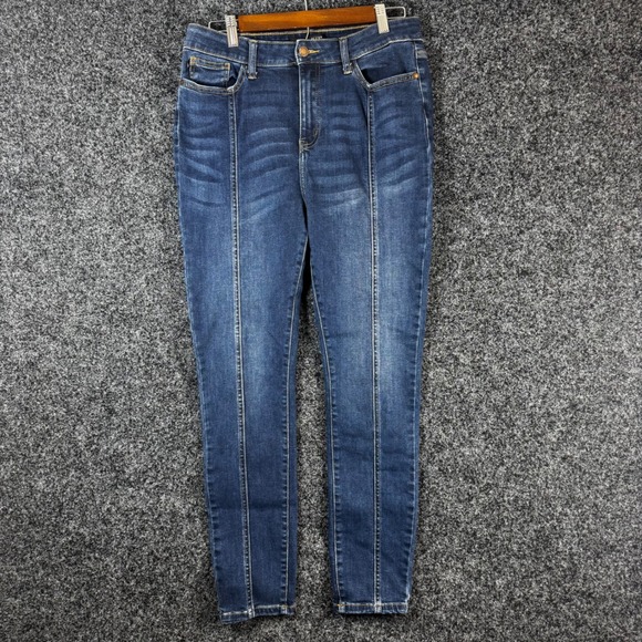 Judy Blue Denim - Judy Blue Skinny Fit Front Seam Jeans Medium Wash Denim JB8863 Size 11 30